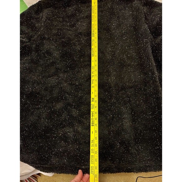 Women Within Plus Size 4X 34/36 Black Coat Button Down W/Hood Fall Winter Jacket - Picture 5 of 9